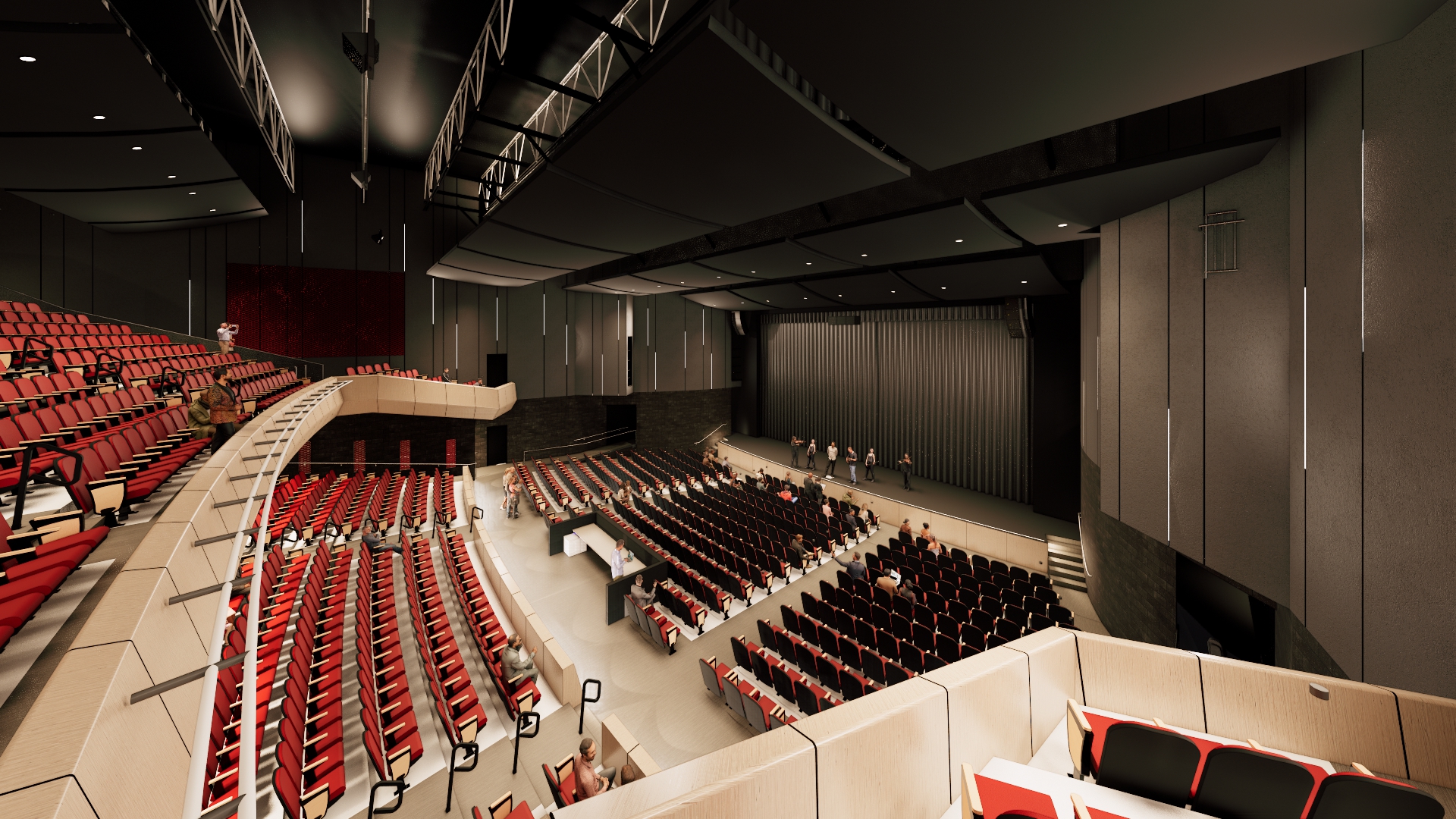 Rendered view from the side